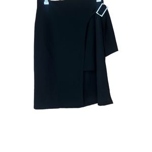 Black wrap around skirt